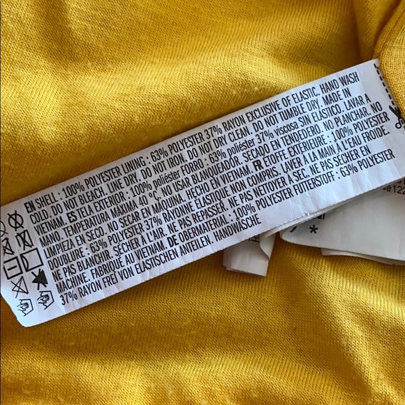 LIKE NEW Forever 21 Bright Yellow Athletic Hoodie - Picture 4 of 4